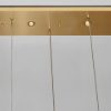 Lampadario per sala da pranzo design oro a sospensione led 24w 3000k dimmerabile
