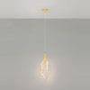 Lampada a sospensione petalo oro cristallo led 3w 3000k dimmerabile