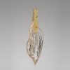 Lampada a sospensione petalo oro cristallo led 3w 3000k dimmerabile