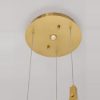 Lampadario per camera da letto moderno a sospensione oro led 10w 3000k dimmerabile 3 luci