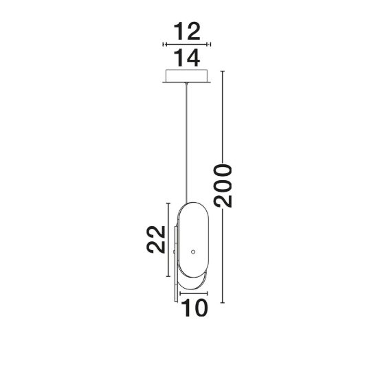 Lampada moderna oro ottone vetro a sospensione led 9w 3000k dimmerabile