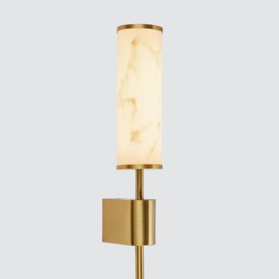 Applique da parete led 12w 3000k per camera da letto oro ottone