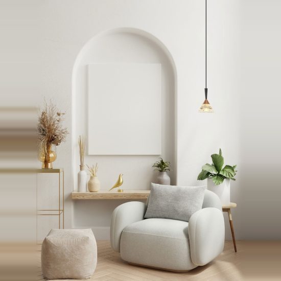 Lampada per cucina moderna a sospensione conica oro rosa led 7w 3000k