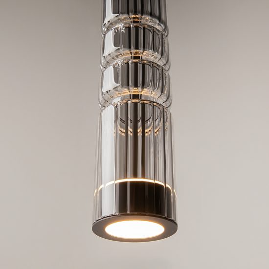 Maytoni ordo lampada per cucina moderna cilindrica nero a sospensione led 8w 3000k