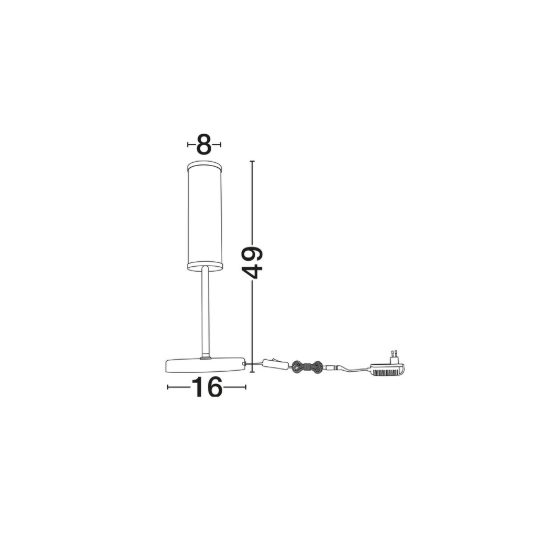 Lampada da tavolo elegante led 12w 3000k effetto alabastro oro ottone