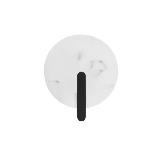 Applique led 6w 3000k da parete effetto alabastro nero