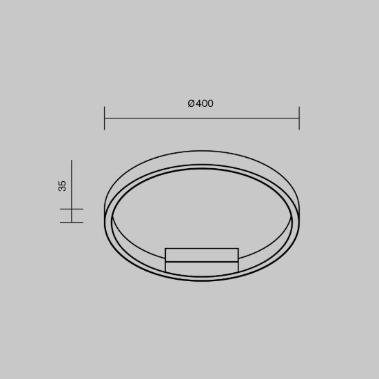 Plafoniera per camera da letto moderna nera led 3000k 4000k maytoni rim
