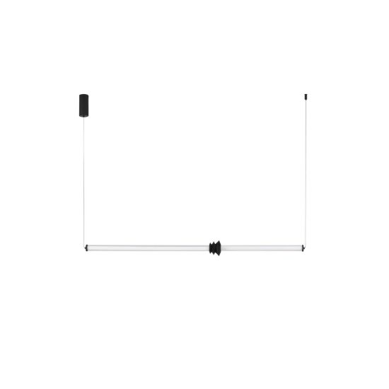 Lampadario a sospensione per cucina moderno nero sabbiato led 15w 3000k dimmerabile