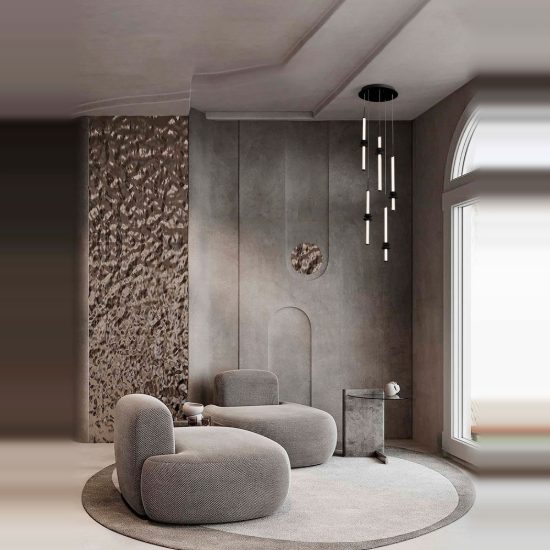 Lampadario pendenti a sospensione per soggiorno design moderno nero led 32w 3000k