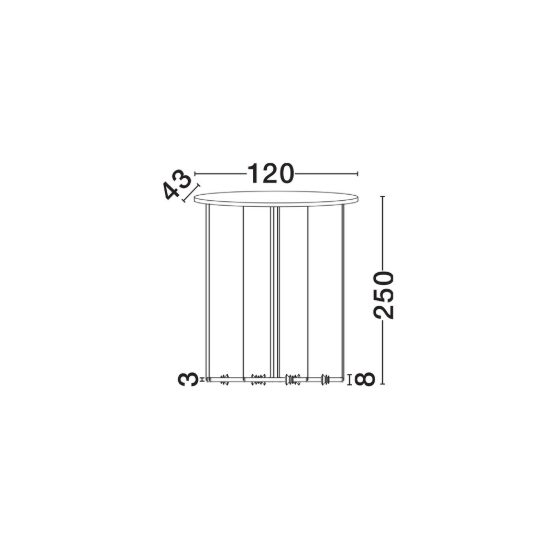 Lampadario a sospensione per camera da letto design moderno nero led 36w 3000k