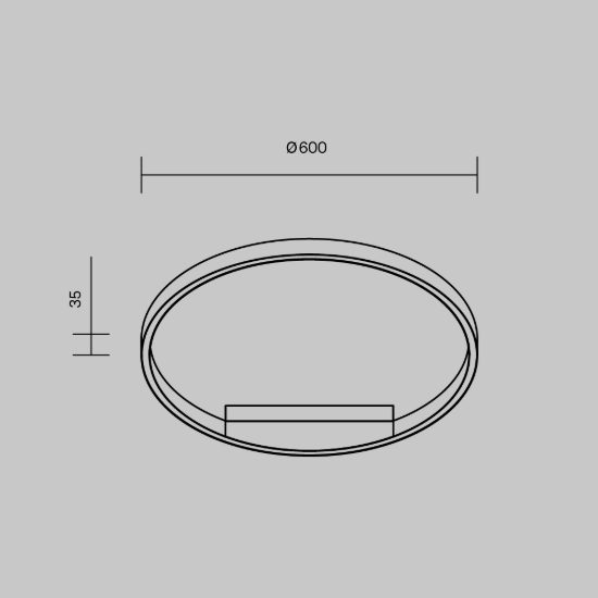 Maytoni rim plafoniera led 35w dimmerabile per soggiorno moderno ottone