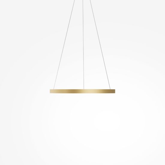 Maytoni rim lampadario ad anello led 3000k 4000k dimmerabile ottone