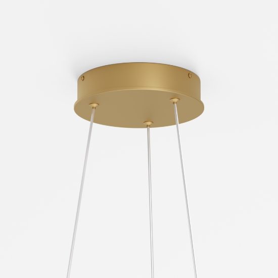 Grande lampadario maytoni rim led 51w anello ottone