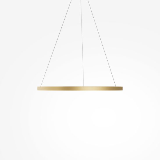 Grande lampadario maytoni rim led 51w anello ottone
