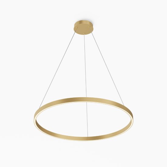 Grande lampadario maytoni rim led 51w anello ottone