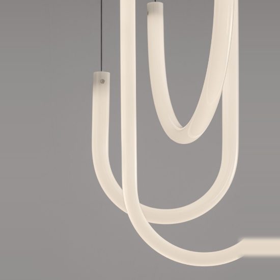 Lampadario led 40w 3000k dimmerabile moderno a sospensione nero per soggiorno
