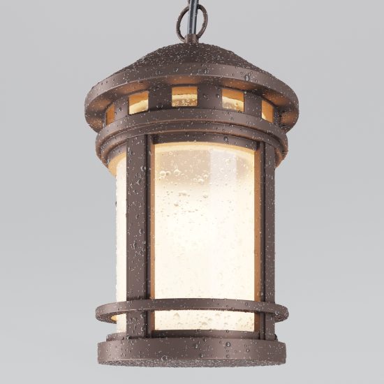 Maytoni salamanca lampada ip44 classica da esterno marrone vetro