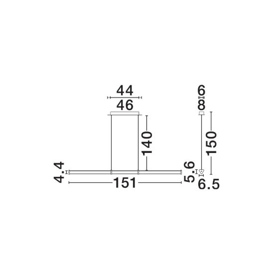 Lampadario a sospensione led 21w 3000k dimmerabile per cucina moderno trasparente nichel satinato