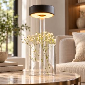 Maytoni ai collaboration lampada da tavolo vetro led cct 2200k 4000k portatile dimmerabile