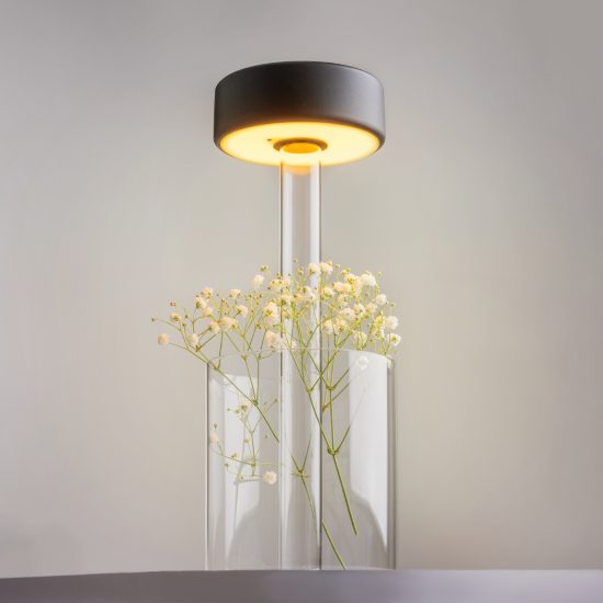 Maytoni ai collaboration lampada da tavolo vetro led cct 2200k 4000k portatile dimmerabile