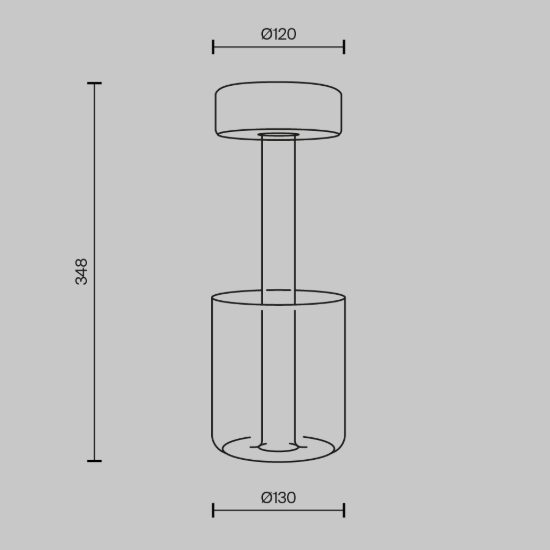 Maytoni ai collaboration lampada da tavolo vetro led cct 2200k 4000k portatile dimmerabile