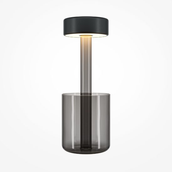 Lampada da tavolo portatile led cct 2200k 4000k dimmerabile grigio maytoni ai collaboratio