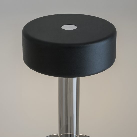 Lampada da tavolo portatile led cct 2200k 4000k dimmerabile grigio maytoni ai collaboratio