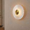 Maytoni fiore applique da parete led 3000k bianca e oro