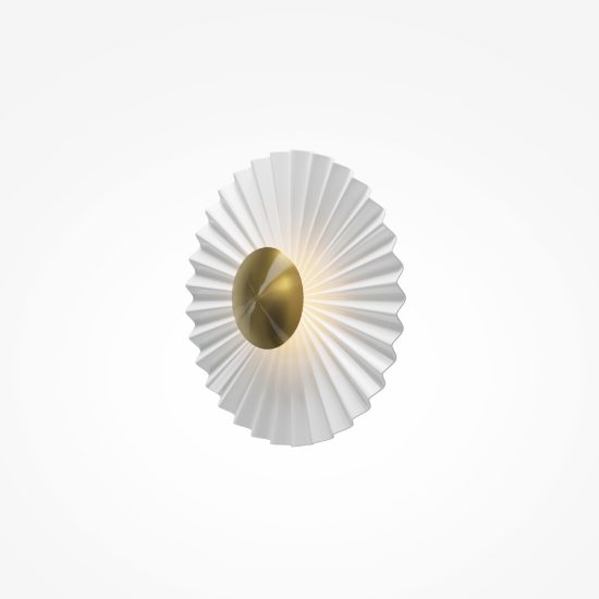 Maytoni fiore applique da parete led 3000k bianca e oro