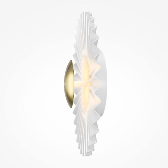 Maytoni fiore applique da parete led 3000k bianca e oro