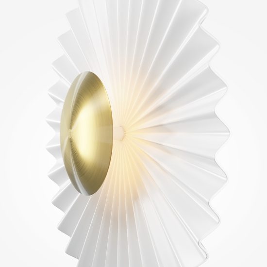 Maytoni fiore applique da parete led 3000k bianca e oro