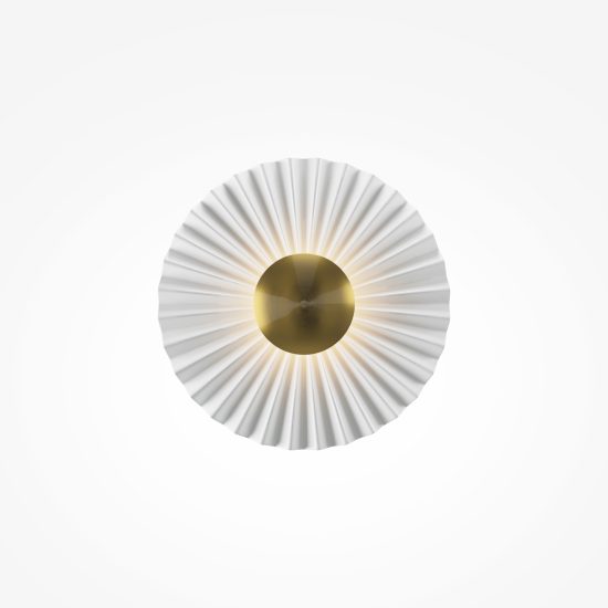 Maytoni fiore applique da parete led 3000k bianca e oro