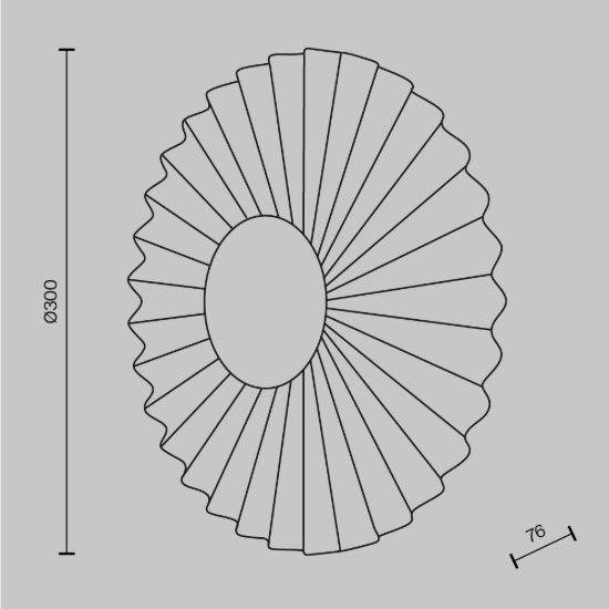 Maytoni fiore applique da parete led 3000k bianca e oro