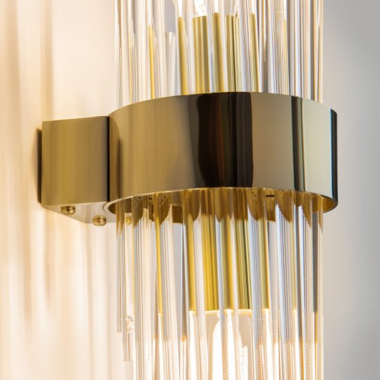 Maytoni frame applique moderna oro vetro per camera da letto