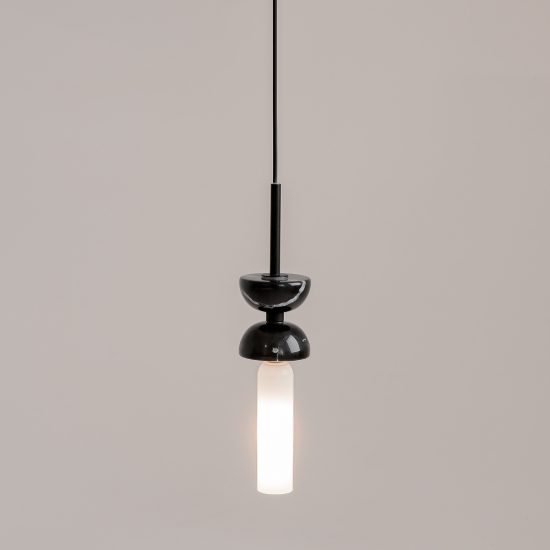 Maytoni kyoto lampada  a sospensione per cucina nera vetro