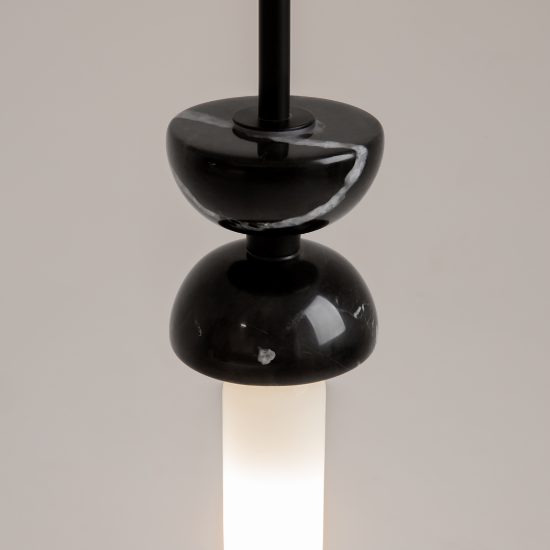 Maytoni kyoto lampada  a sospensione per cucina nera vetro