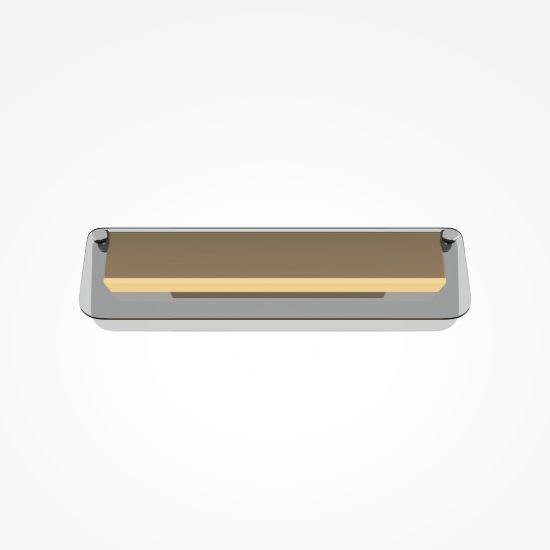 Applique da parete nero ottone moderna led 3000k flat maytoni