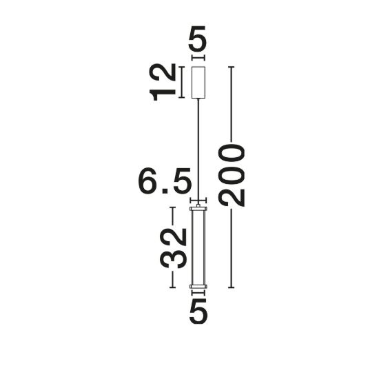 Lampada pendente a sospensione elegante oro spazzolato led 6w 3000k