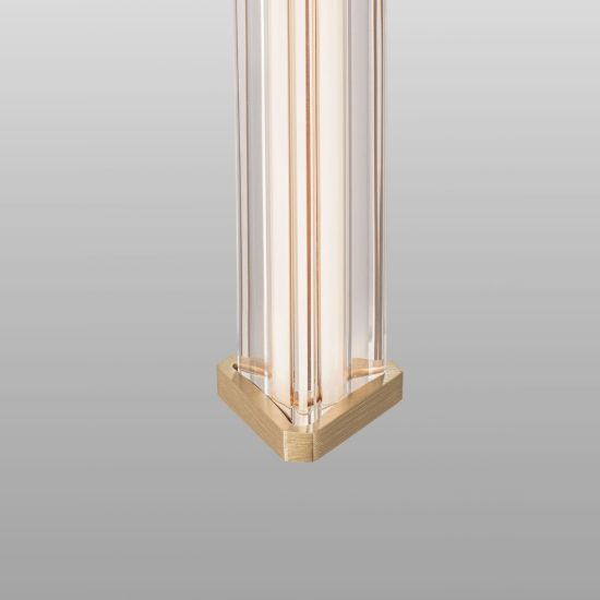 Lampadario moderno pendenti a sospensione per salone oro led 21w 3000k