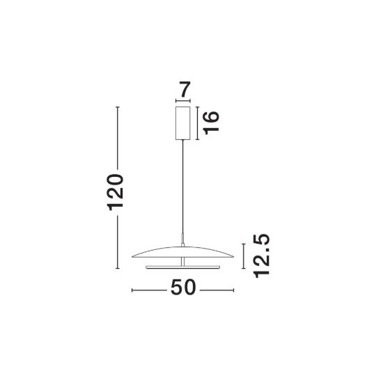 Lampadario saliscendi per cucina moderno disco bianco led 37w 3000k
