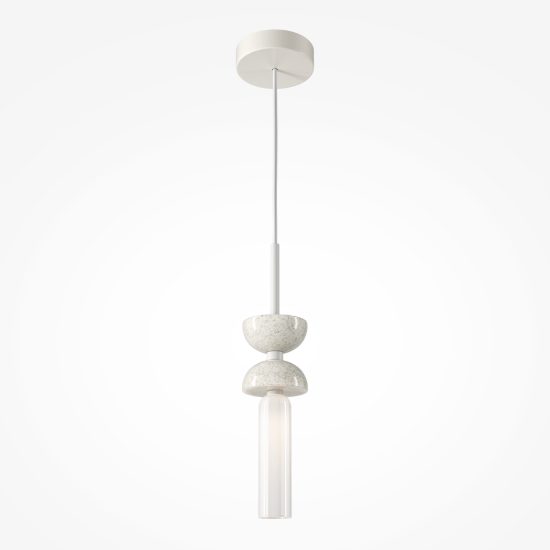 Maytoni kyoto lampada a sospensione per cucina moderna bianco vetro