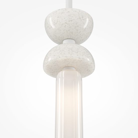 Maytoni kyoto lampada a sospensione per cucina moderna bianco vetro