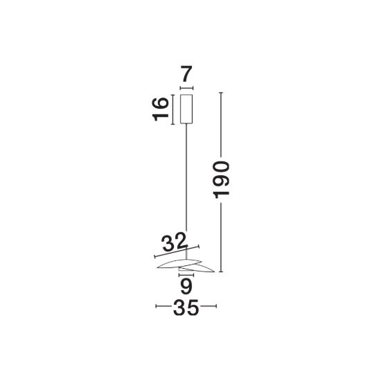 Lampadario saliscendi led 16w 3000k per cucina design moderno disco bianco