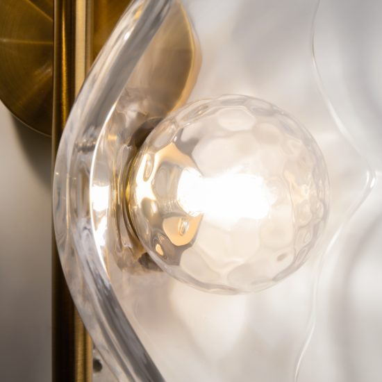 Applique ottone vetro per camera da letto maytoni miracle