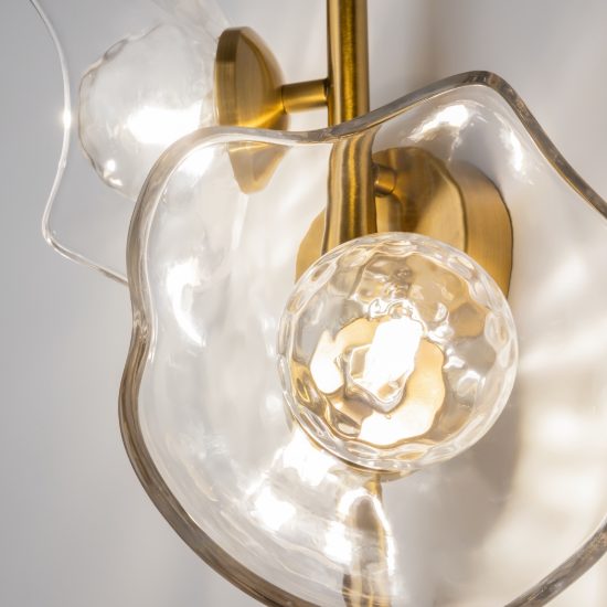 Applique ottone vetro per camera da letto maytoni miracle