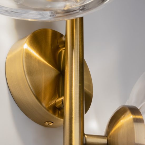 Applique ottone vetro per camera da letto maytoni miracle