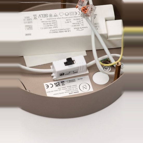 Lampadario led 53w cct 2700k 3000k per soggiorno moderno disco a sospensione oro champagne