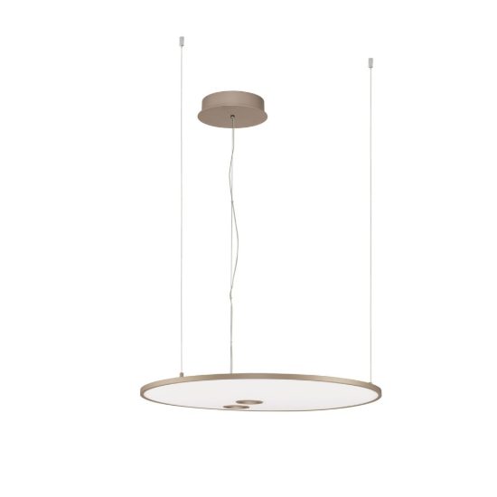 Lampadario led 53w cct 2700k 3000k per soggiorno moderno disco a sospensione oro champagne