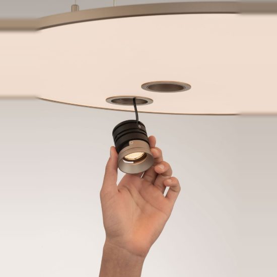 Lampadario led 53w cct 2700k 3000k per soggiorno moderno disco a sospensione oro champagne