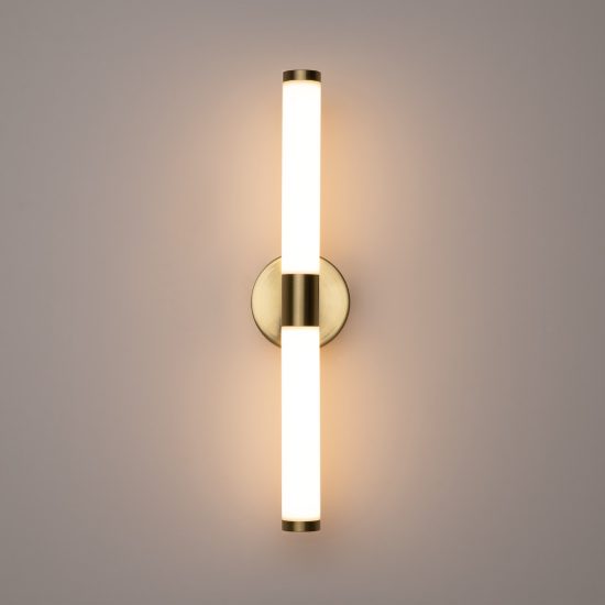 Maytoni axis applique da parete elegnate lineare oro led 3000k